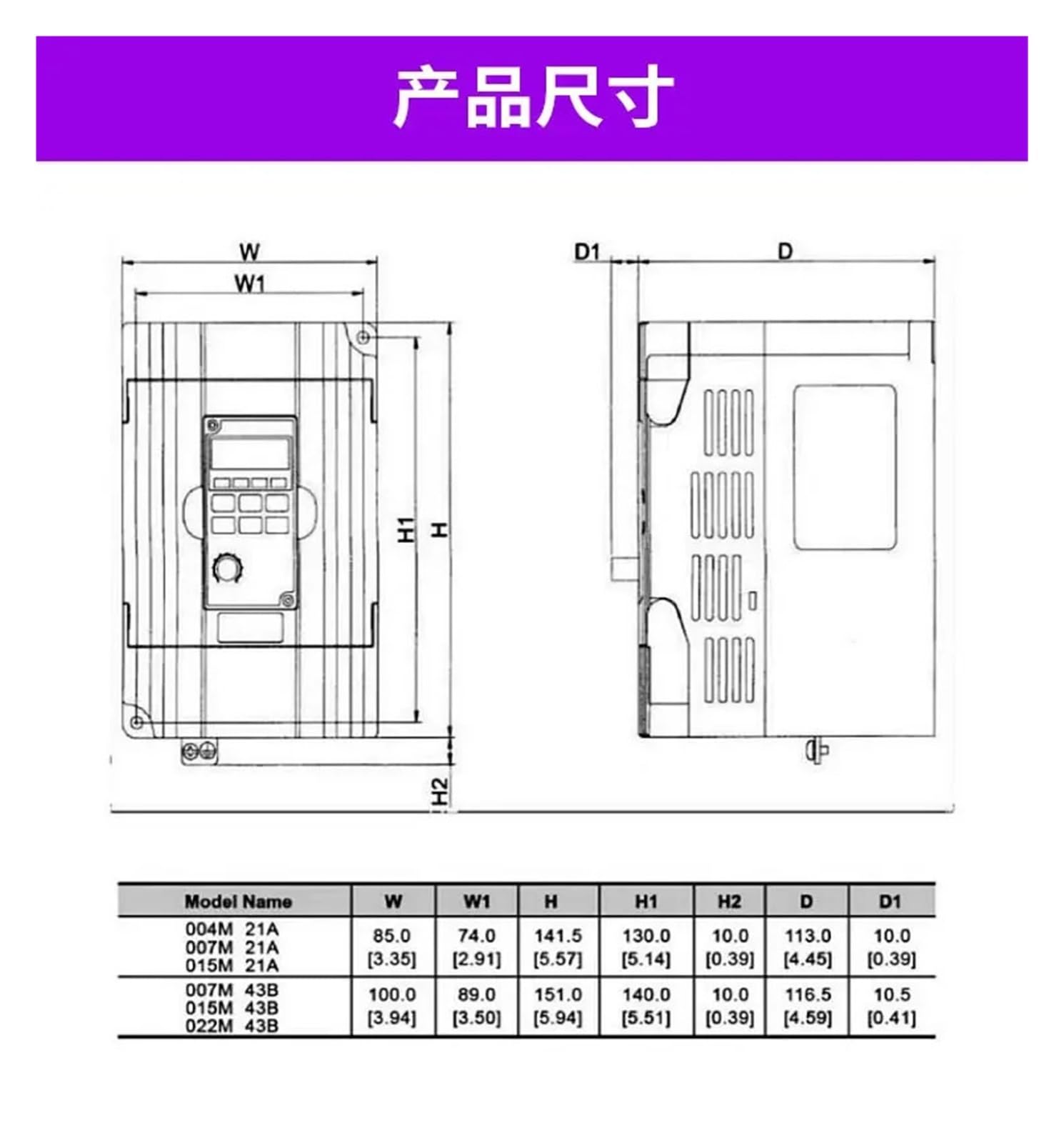 Macchina Trifase Inverter Convertitore di Frequenza 15 kW 22KW(17)
