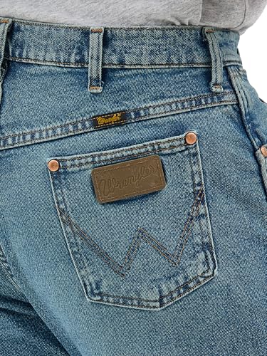 Wrangler Men's Cowboy Cut Original Fit Vintage Wash Jean, Faded Tint, 38 x 32 - image 4