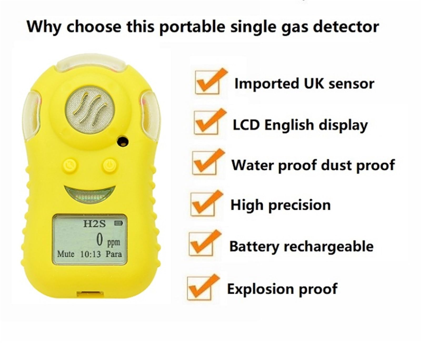 - Przenośny tester tlenków azotu Detektor alarmowy gazu NO NO2 Detektor wycieku gazu(0.1ppm,NO2: 0-20ppm)