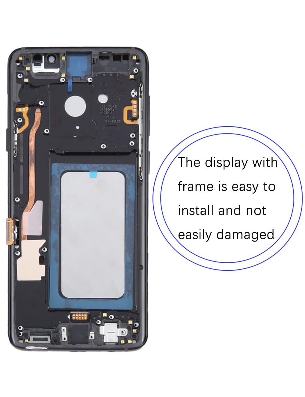 Display di ricambio per Samsung Galaxy S9 Plus S9+ LCD TFT G965F G965U G965 Display Touch Digitizer Assembly Kit parti di riparazione (nero con cornice, senza impronte digitali, non curvo Screen)