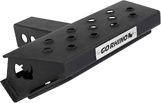 Go Rhino HS-10 Skid Plate Hitch Step | 12" Mild Steel, Textured Black | HS1012T | Fits 2" Receivers