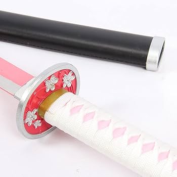 鬼滅の刃-栗花落香奈乎 武具　刀装具　日本刀　模造刀 居合刀 日輪刀 国内発送 模造刀 栗花落カナヲ つゆりかなを 鬼滅の刃 きめつの