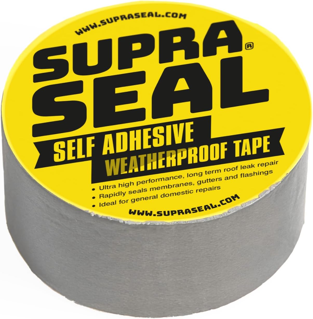 Duct Tape, Heavy Duty Roof Sealant, UV Resistant and Waterproof Tape, Outdoor Use and Indoor, Multipurpose for Leaks, Pipes, and More, Durable Butyl Gaffer Tape (Grey) (50mm x 5m)