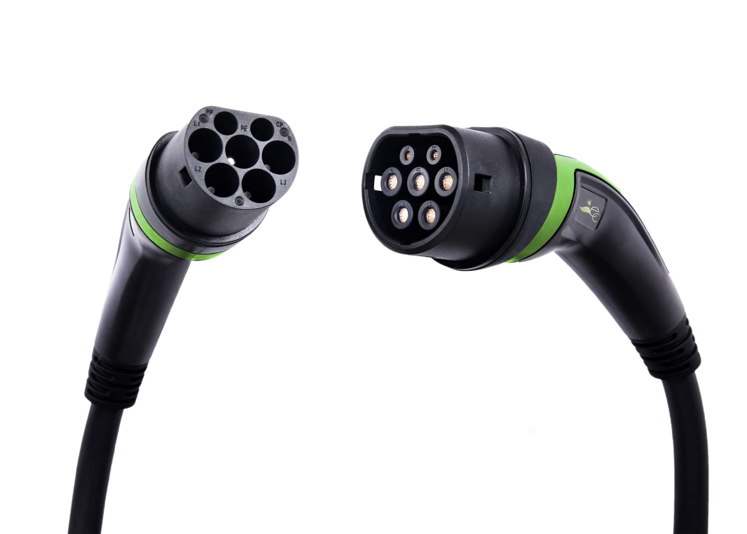 E-Corner Elektryczny kabel do ładowania samochodu Wersja 2.0 Gniazdo typu 2 - wtyczka typu 2 16A 230V jednofazowa | 5M