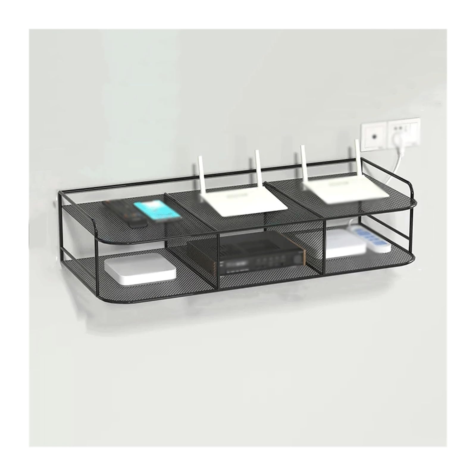 TXGJWRA Shower Caddy Double Layer Wall Shelves Wall Decoration Shelves Bookshelves Without Holes On The Wall Storage Shelves