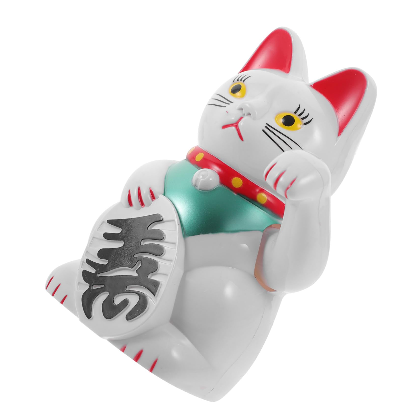 Alipis 3piezas Adorno De Gato Maneki Neko Figura De Japonesa y Automóvil Diseño Elegante y Vivid Estatua De Sin Batería