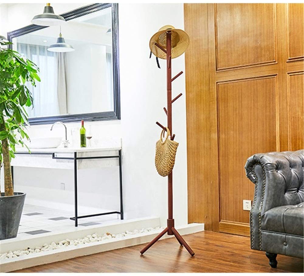 Porte-manteau en métal et arbre à vêtements en bois avec patère design