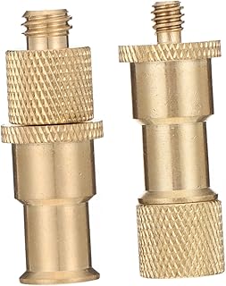 UKCOCO Tripod Screw Adapter 2pcs Conversion Screw Camera Tripod Camera Tripods Tripod Mount Screw Adapter Camera Screw Copper Golden Thread Accessories Tripod Screw Converter