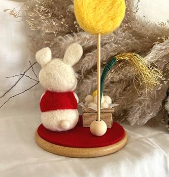 お月見✩.*˚お月見気球♡羊毛フェルト 羊毛フェルト お月見 羊毛フェルト るいたん工房 通販 5983037