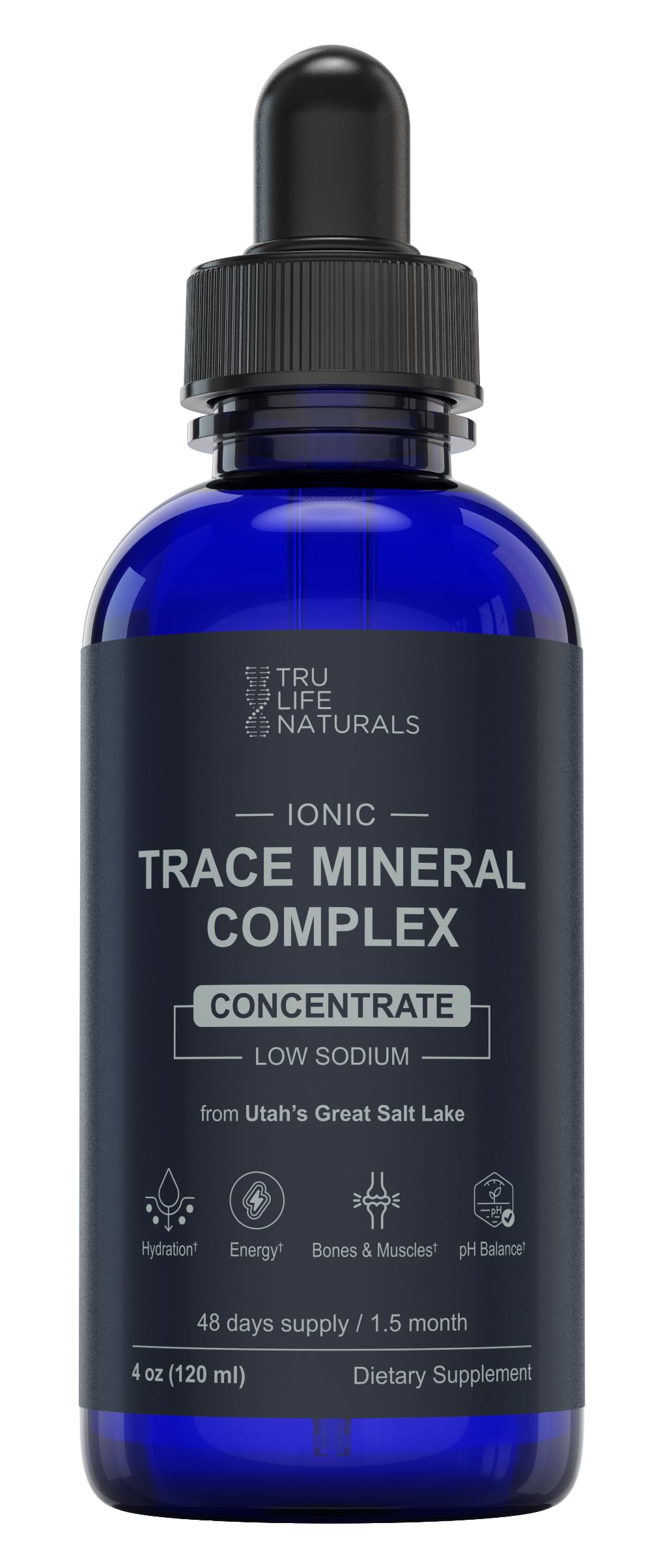 Trace Mineral Complex, 72+ Ionic Minerals, Great Salt Lake