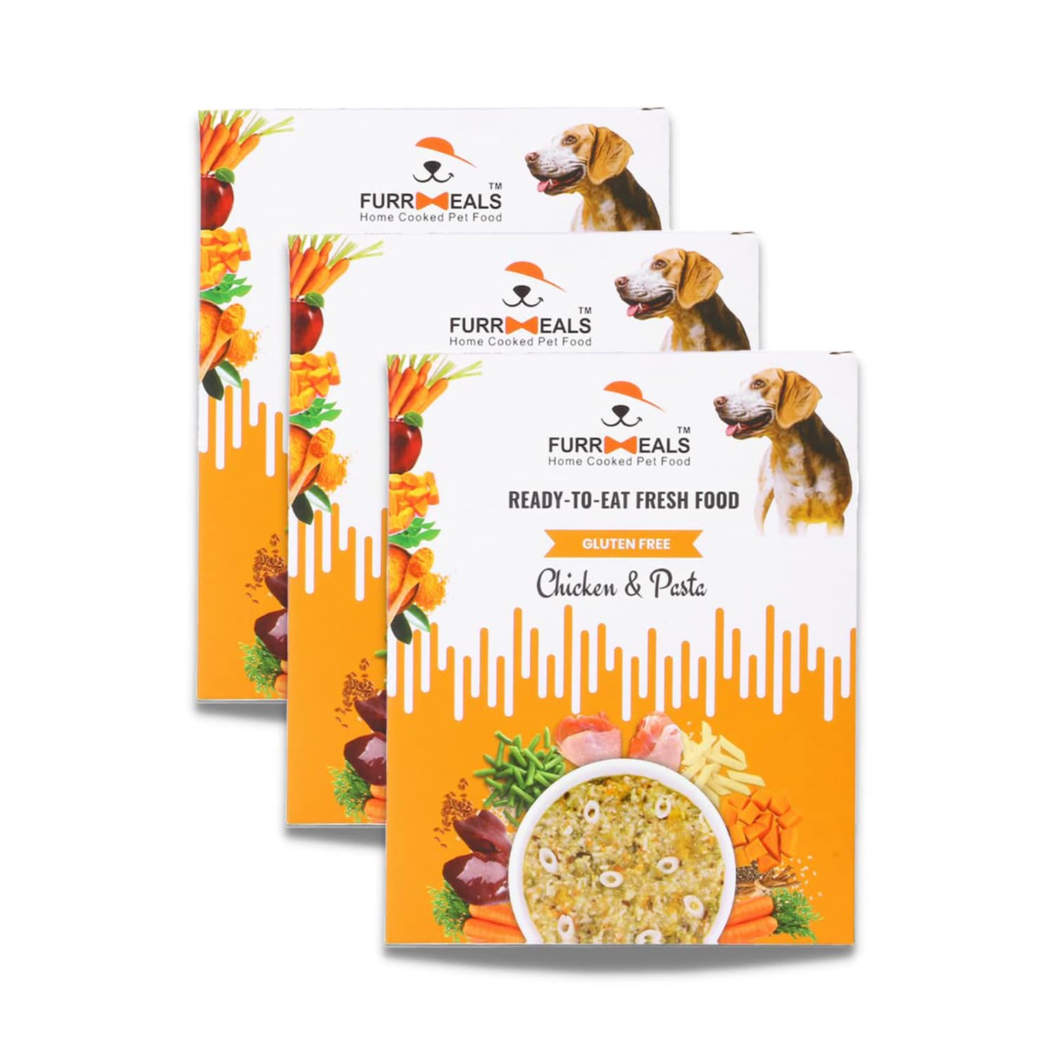 FurrMeals Wet Dog Food | Chicken and Pasta | Pack of 3 x 200g | All Breed | Gluten Free | Preservative Free | Ready-to-Eat Fresh Dog Food (B09QCYCDD9) Amazon Price History, Amazon Price Tracker