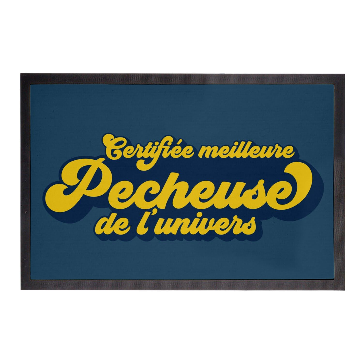 Paillasson bleu absorbant de 75x50cm pour stopper le sable et l'humidité de la mer