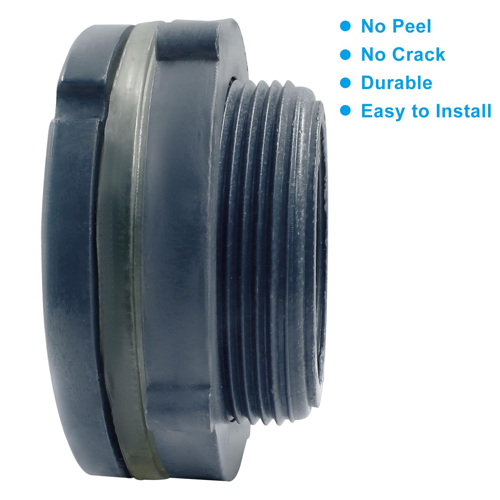 2 Pvc Bulkhead Fitting,1pc Plastic Bulkhead Fittings For