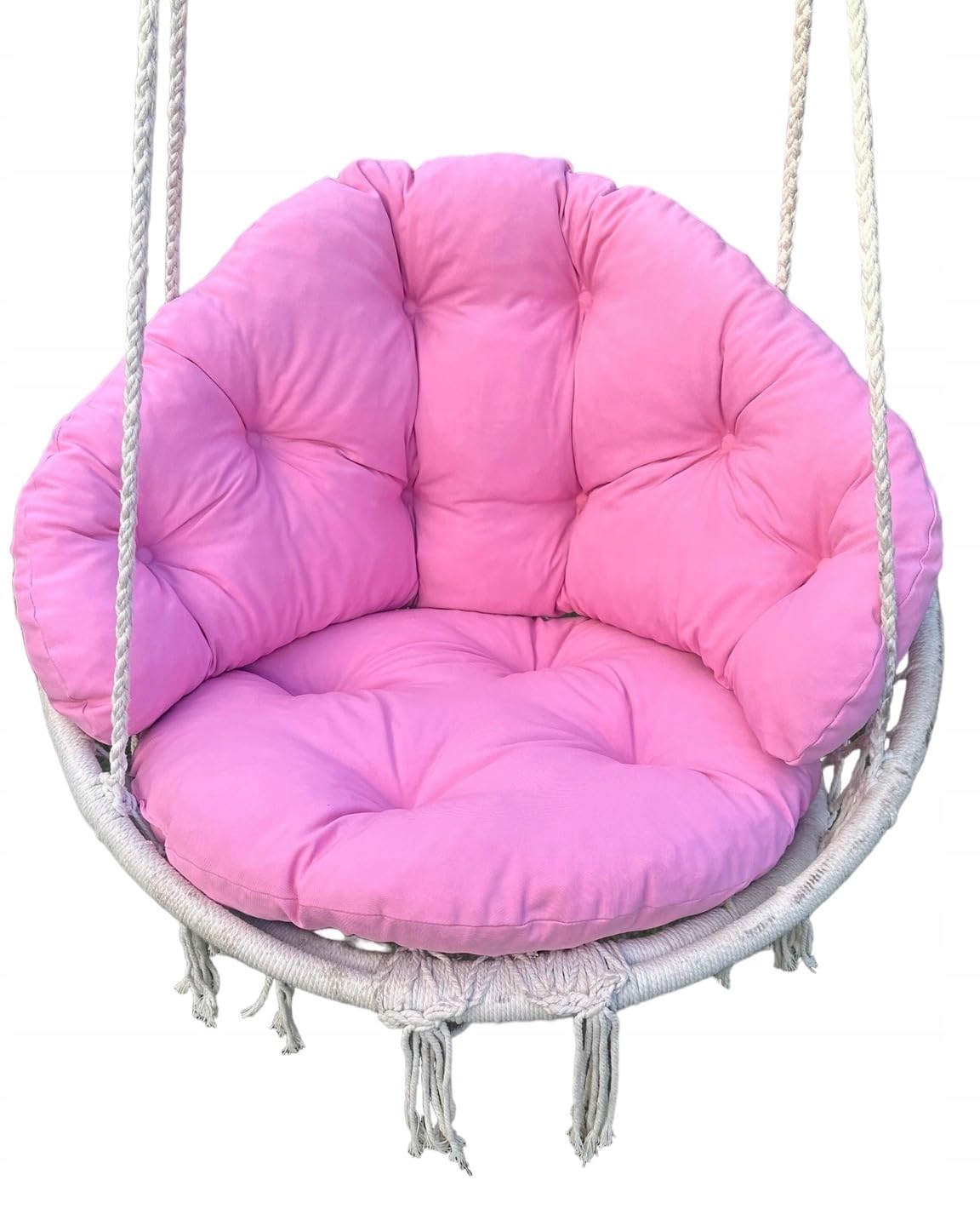 Cojín para un nido de cigüeña, cojín para columpio colgante, color rosa