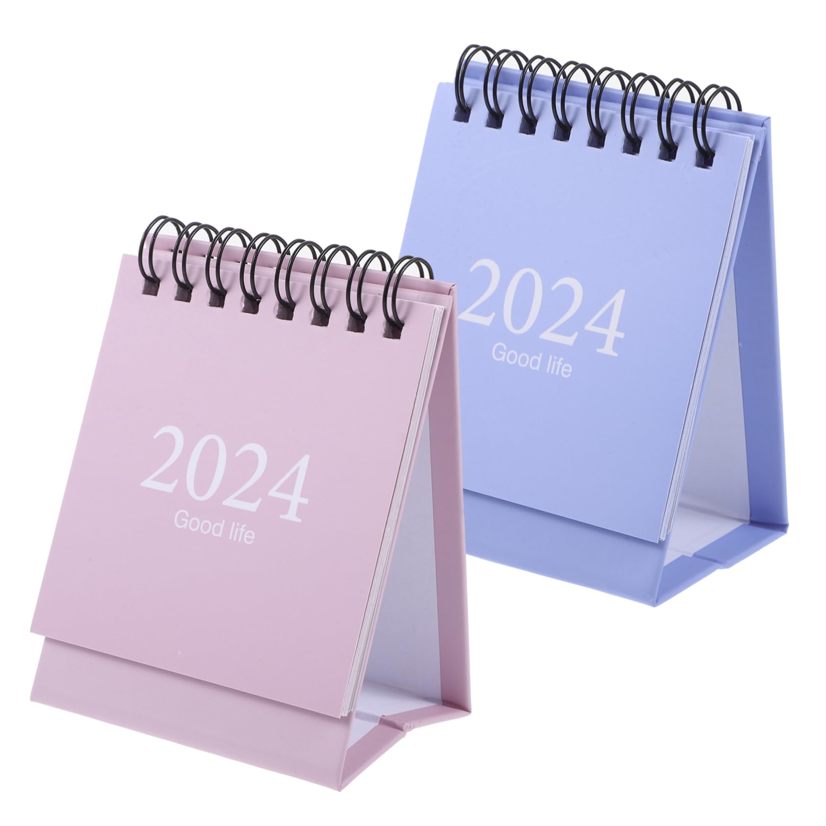 NUOBESTY 5 Set Di Calendario Da Tavolo 2024 Sopra La Decorazione Del Desktop Calendario Mensile Per Promemoria Per Casa E Ufficio 2 Pezzi * 5