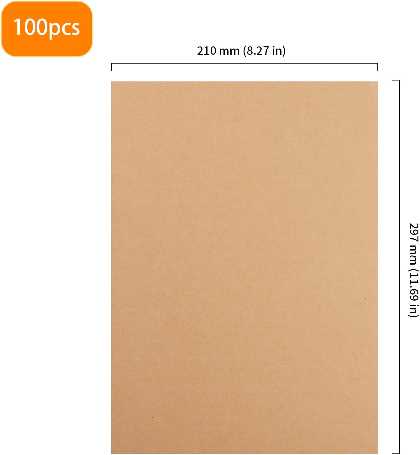 DAKFOOK 100 Sheets A4 Kraft Paper, 300gsm Brown Cardstock, Thick Card Stock for DIY Craft, Art Projects, Scrapbooking, Printing, Card Making 3 61A7UHv4CJL. AC SL1500
