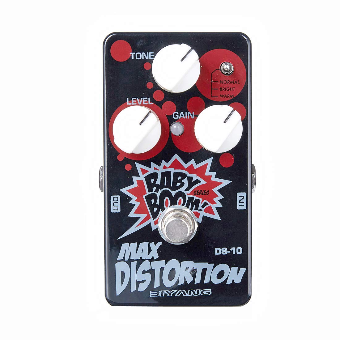 Max Distortion Guitar Effect Pedal - Biyang DS10 BABY BOOM 3 ModesTrue Bypass Pedal Full Metal Shell