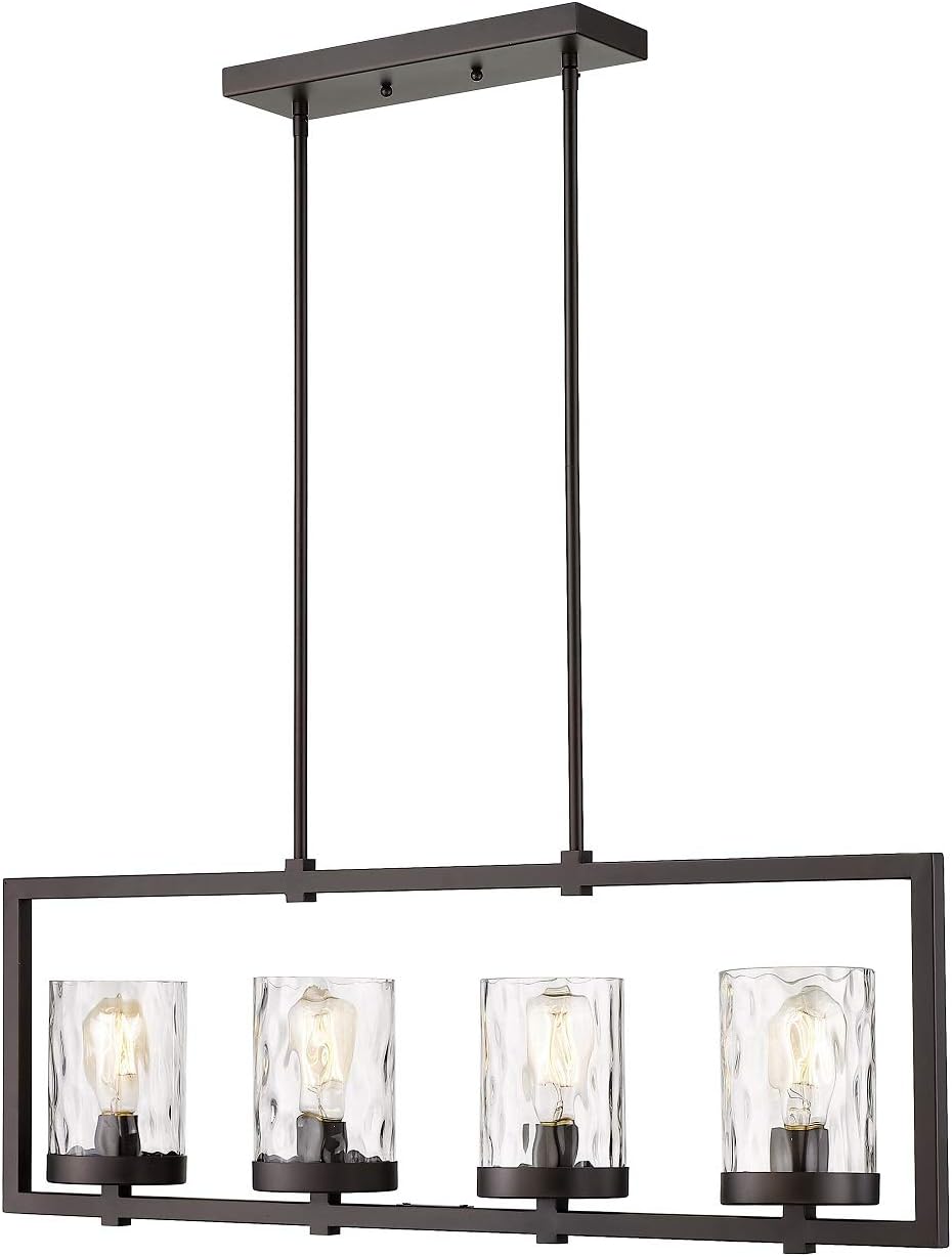 Best Deal Product Odeums Kitchen Island Lights, Indoor Pendant Lighting Fixture, 4-Light Linear Pendant Lighting in Oil Rubbed Bronze Finish with Hammered Bubble Glass (Oil Rubbed Bronze, 4-Light Pendant Light) Black Friday Sale 2022 Odeums Kitchen Island Lights, Indoor Pendant Lighting Fixture, 4-Light Linear Pendant Lighting in Oil Rubbed Bronze Finish with Hammered Bubble Glass (Oil Rubbed Bronze, 4-Light Pendant Light)