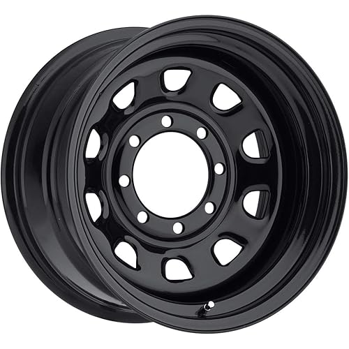 Vision 84 D Window 17x8 5x127/5x5" -12mm Gloss Black Wheel Rim