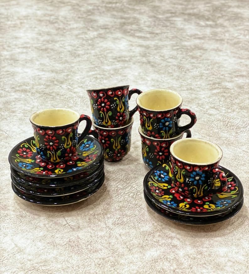 Juego De 2 Tazas De Café Espresso De 4.2 Onzas, Tazas De Café De