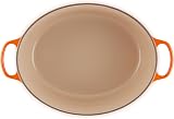 Le Creuset Signature Enamelled Cast Iron Oval Casserole Dish With Lid, 40 cm, 14.8 Litre, Volcanic, 21178400902430 - 3