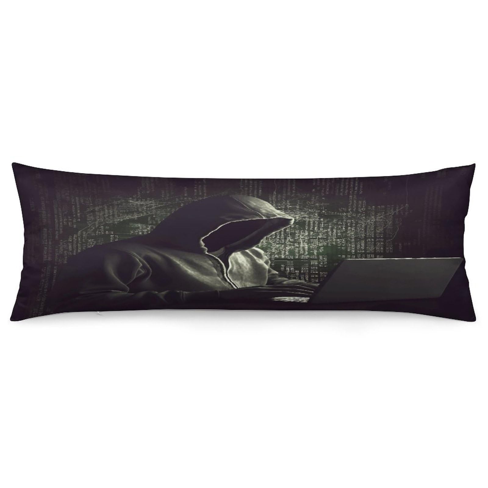 Hacker Throw Pillow Cover Soft Lumbar Pillow Covers with Zipper Breathable Rectangular Cushion Case Polyester Pillow Case Decorative Body Pillow Cover for Couch Bed