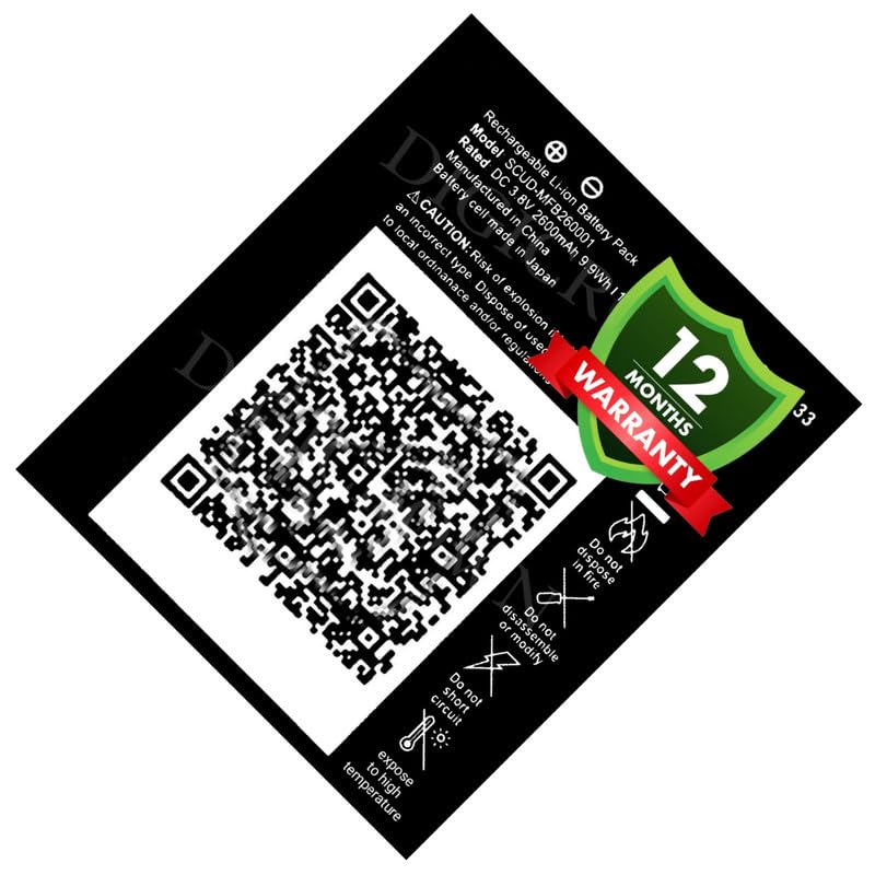 Image of Original SCUD-MFB260001 Battery for Reliance Jio 4G Router JioFi 3 (JMR540, JMR541) | JioFI 4 (JMR1140) - (2600mAh) 1 Year Warranty