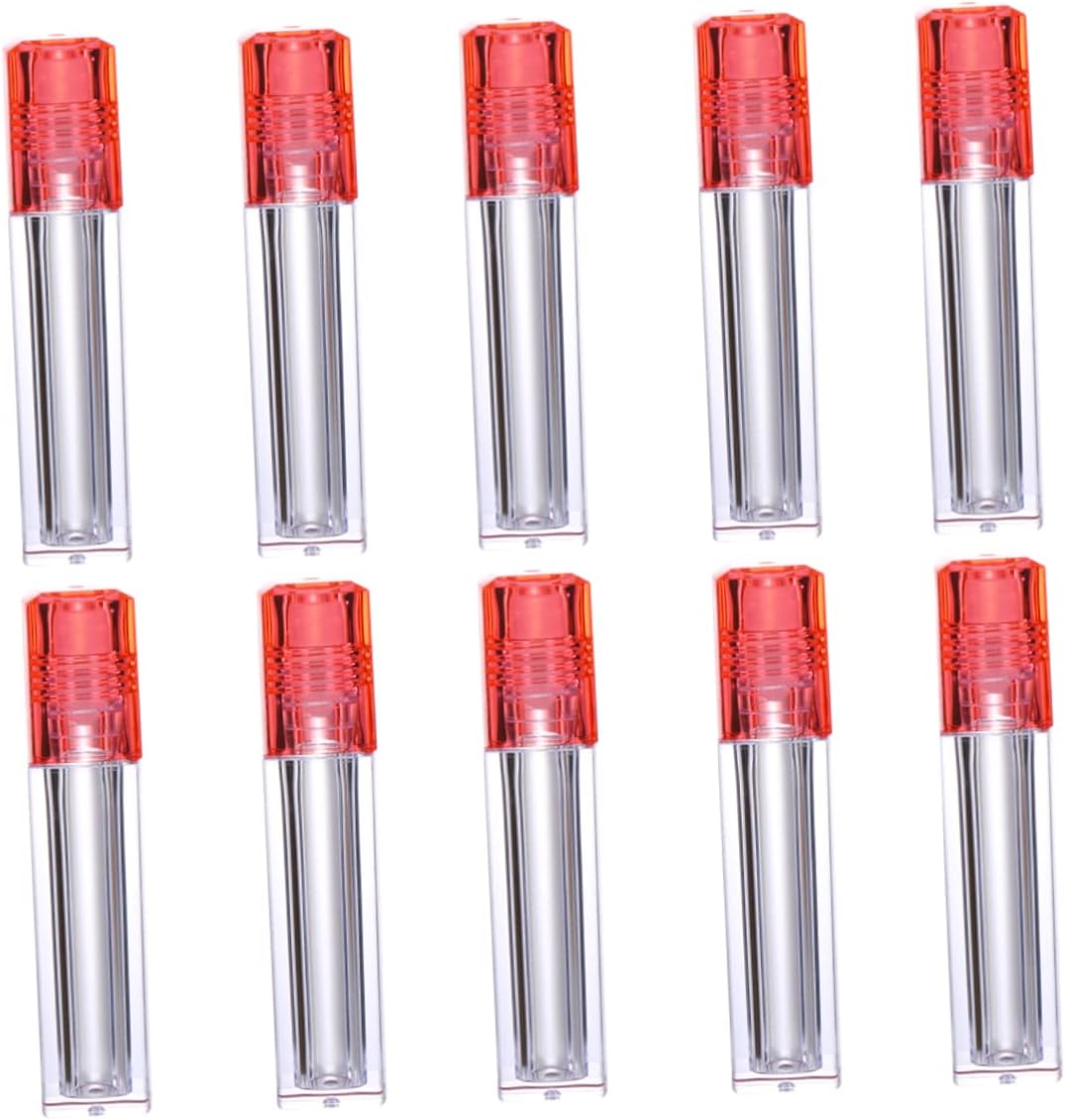 Housoutil Roll-on Lip Oil Vials 10-pack Hydraterende Lip Oil Set 6 5 Ml Lip Vials Met Dop Draagbare Navulbare Lipflesjes