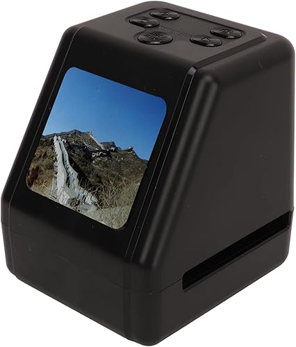 Escáner de película y diapositivas, escáner digital de negativos de pantalla de 2 pulgadas, soporta hasta 128 GB, convierte 135, 126, 110, 0.315 in