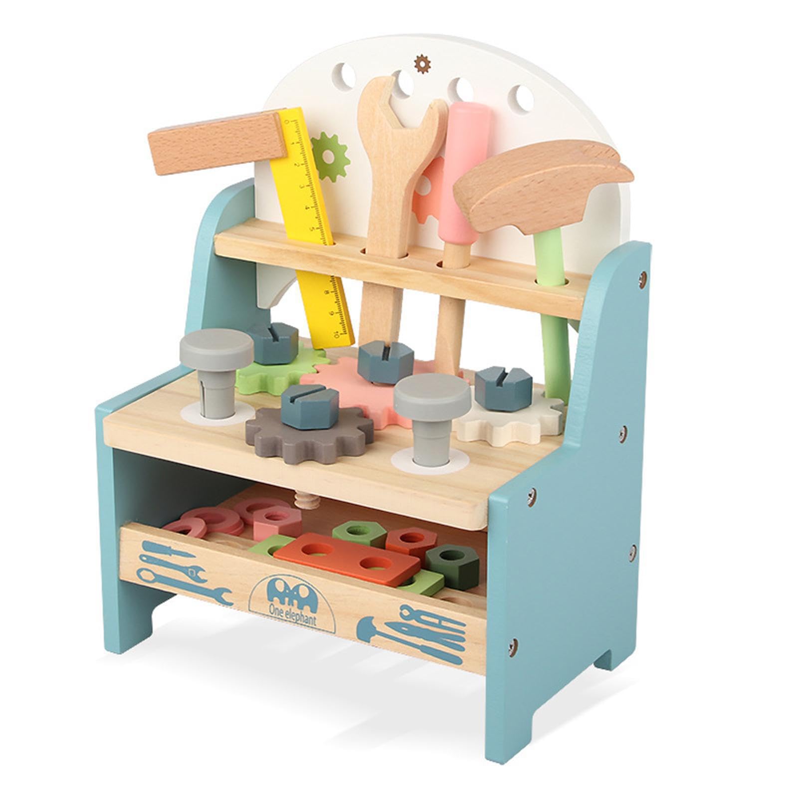 Set di strumenti per bambini, strumenti di riparazione simulati, 25 pezzi, martello, chiave inglese, giocattoli educativi per bambini dai 3 ai 5, kit di di riparazione