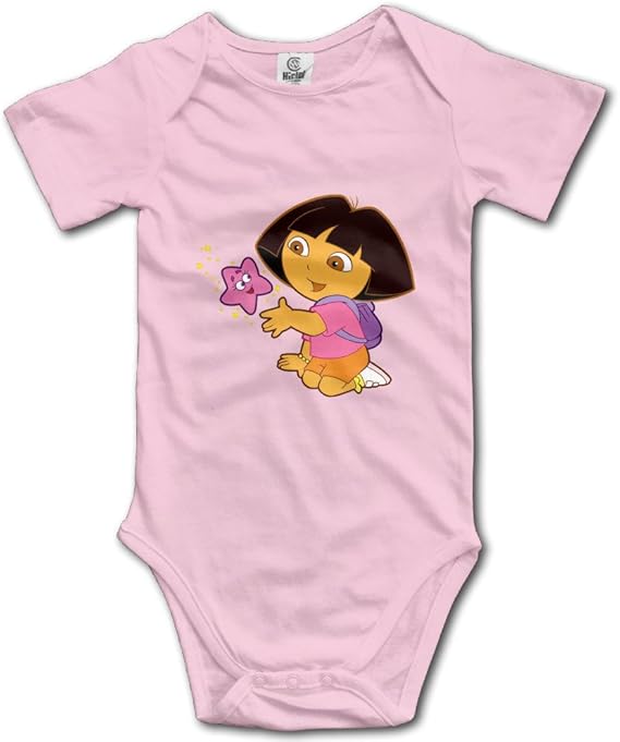 Amazon Co Jp Dora星面白いかわいいパターンデザインボディスーツfunny Neutral Baby Onesie Boys Girls カラー ブラック 服 ファッション小物