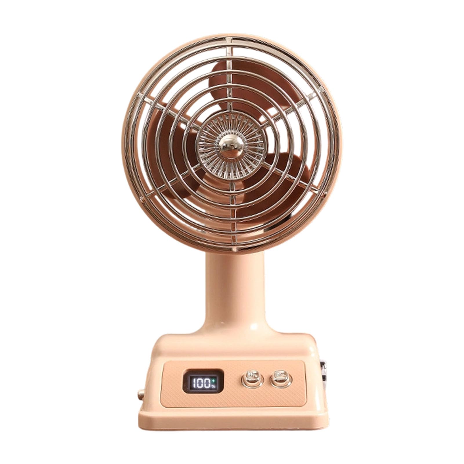 Kalttoy USB Rechargeable Desktop Fan with 100 Speed Settings Portable Air Cooling Desktop Table Fan for Home Offices Enduring Portable Small Desk