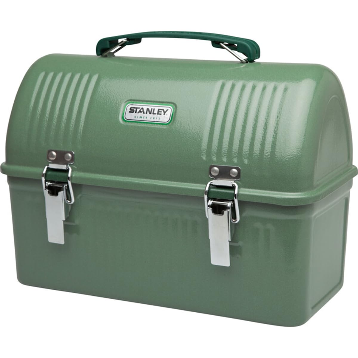 Stanley 1913 Classic Lunch Box 9.5L Hammertone Green - Scatola per il pranzo in acciaio inox con manico - Contenitore per alimenti - Può contenere una bottiglia sottovuoto o una tazza da viaggio