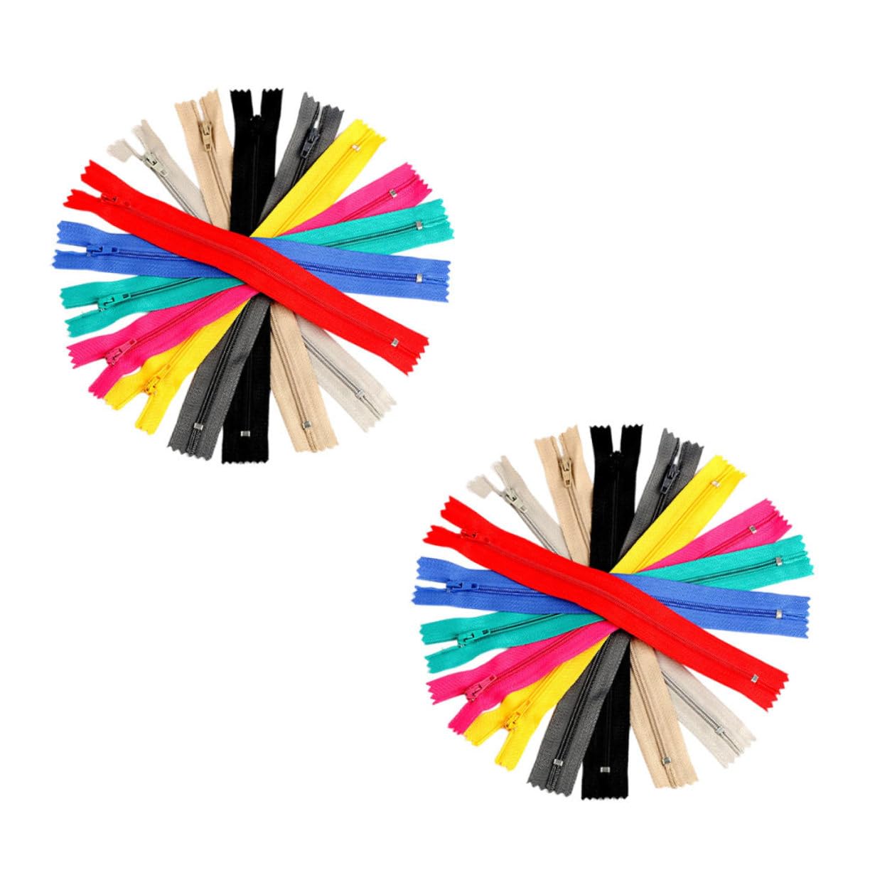 Cerniera in Nailon Colorata per Cucito Fai da Te, 100 Pezzi