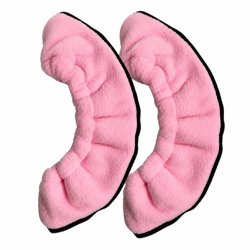 Pink Ice Skate Soakers, Soft Plush Blade Covers for Figure Skating