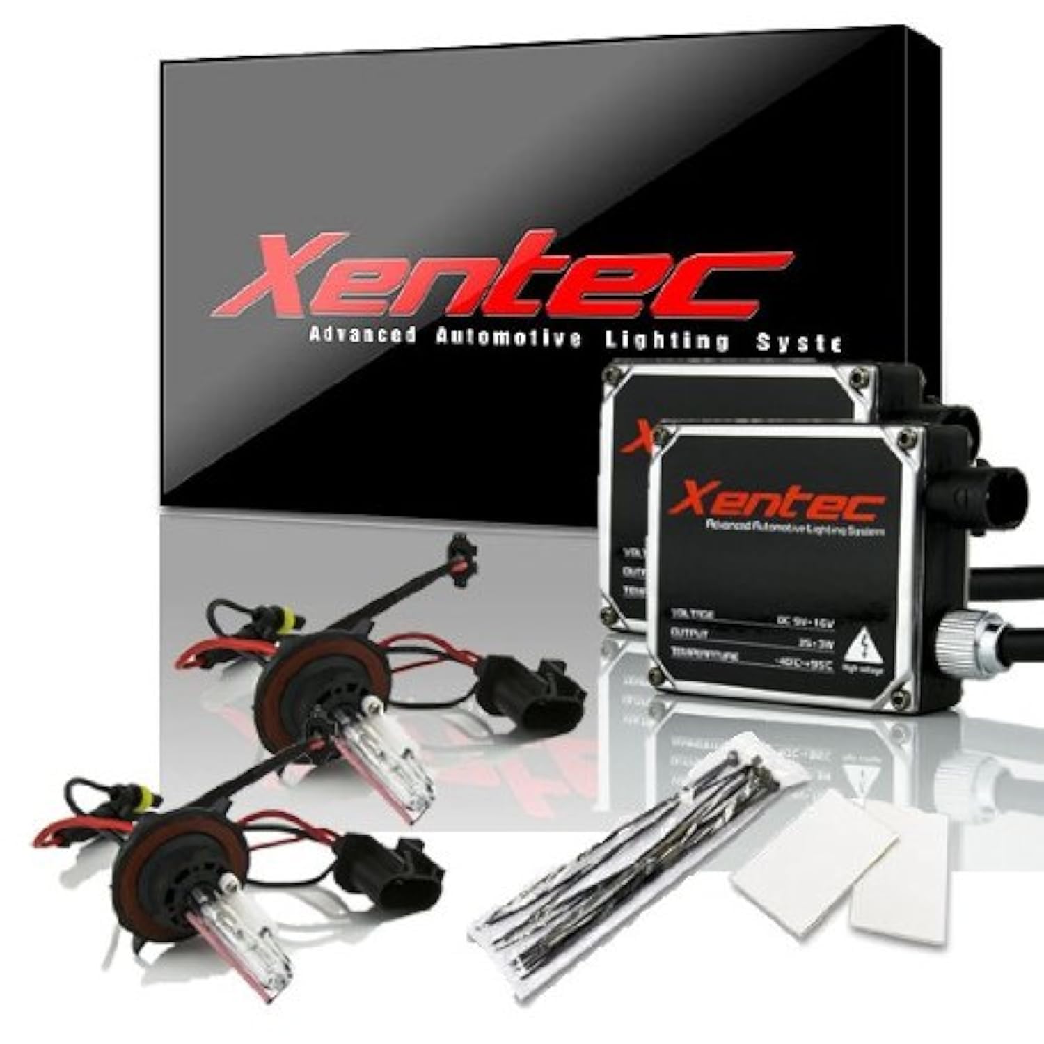 Xentec H13 (9008) Hi/Lo 10000K HID Xenon Bulb bundle with 35W Standard Digital Ballast (Ocean Blue, high beam halogen)