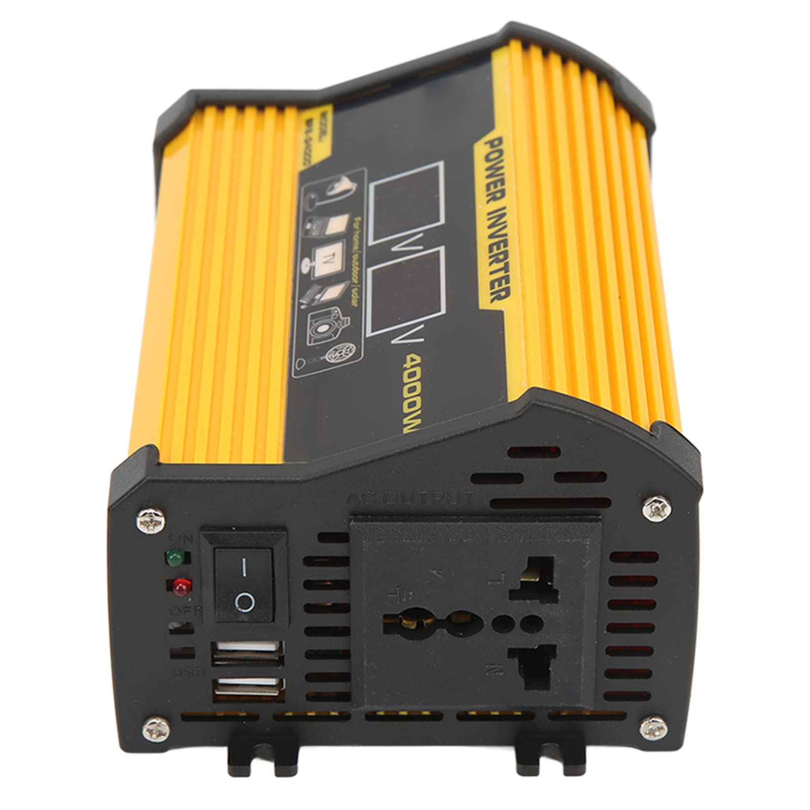 Kit de Inversor Solar, Kit de Inversor de Panel Solar Monocristalino de 18 W Controlador de Carga de 30 A Inversor Inversor de 300 W Protección Completa Pantalla LCD para Exteriores (12V a 220V)