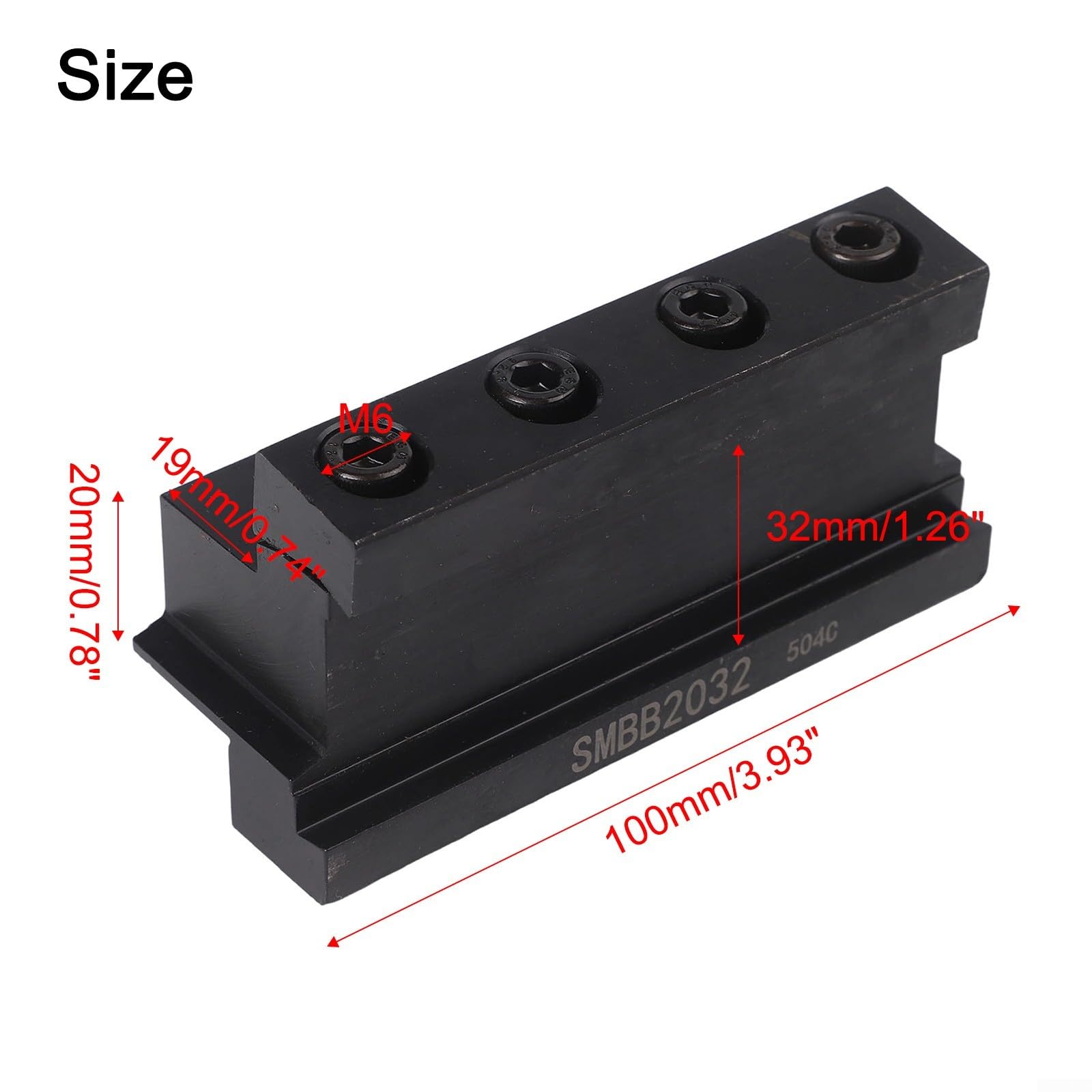 SMBB Nut-Trennplattenhalter 1626 2026 2032 2532 2532 CNC-Werkzeughalter kompatibel mit SPB mit integrierter Kühlkanaloption (SMBB2032)