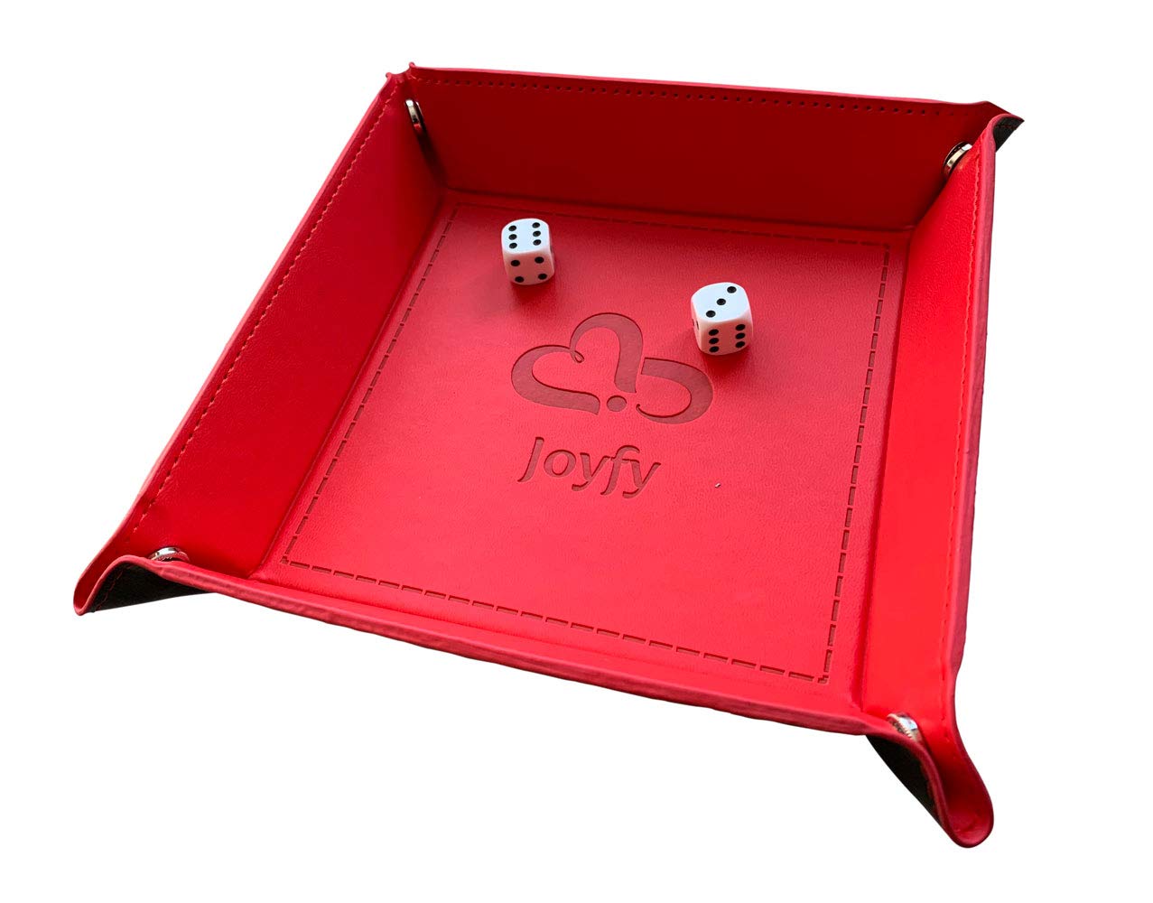 Foldable PU Leather Rolling Tray, Portable Tabletop RPG Accessory, Snap-Corner Valet Mat with Soft Lining, Noise-Dampening - Image 2