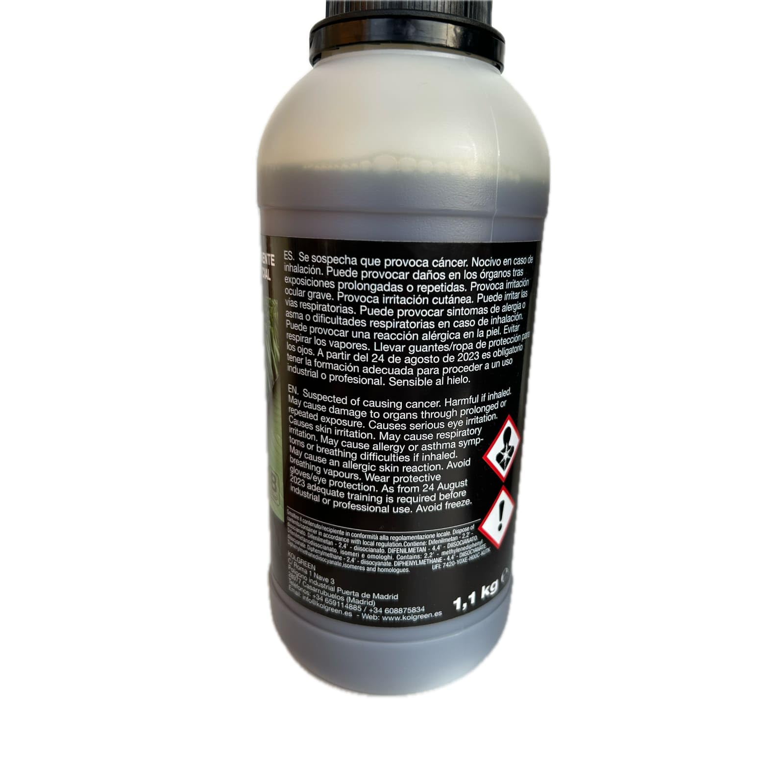 (11 kg en total) - Adhesivo Bicomponente de Poliuretano para Césped Artificial y suelos de Caucho, Ideal para uso interior y exterior, Color Verde