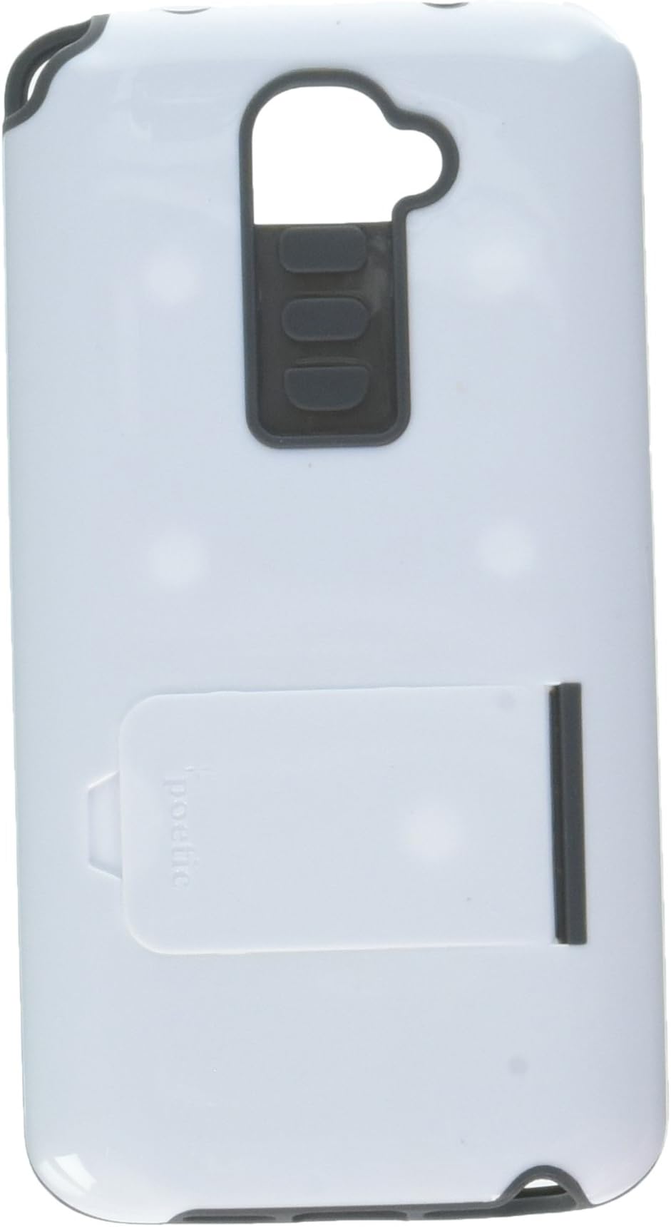 Poetic Invictus Hybrid Case for LG G2 (All Carriers Except Verizon) White/Gray (3 Year Manufacturer Warranty from Poetic)