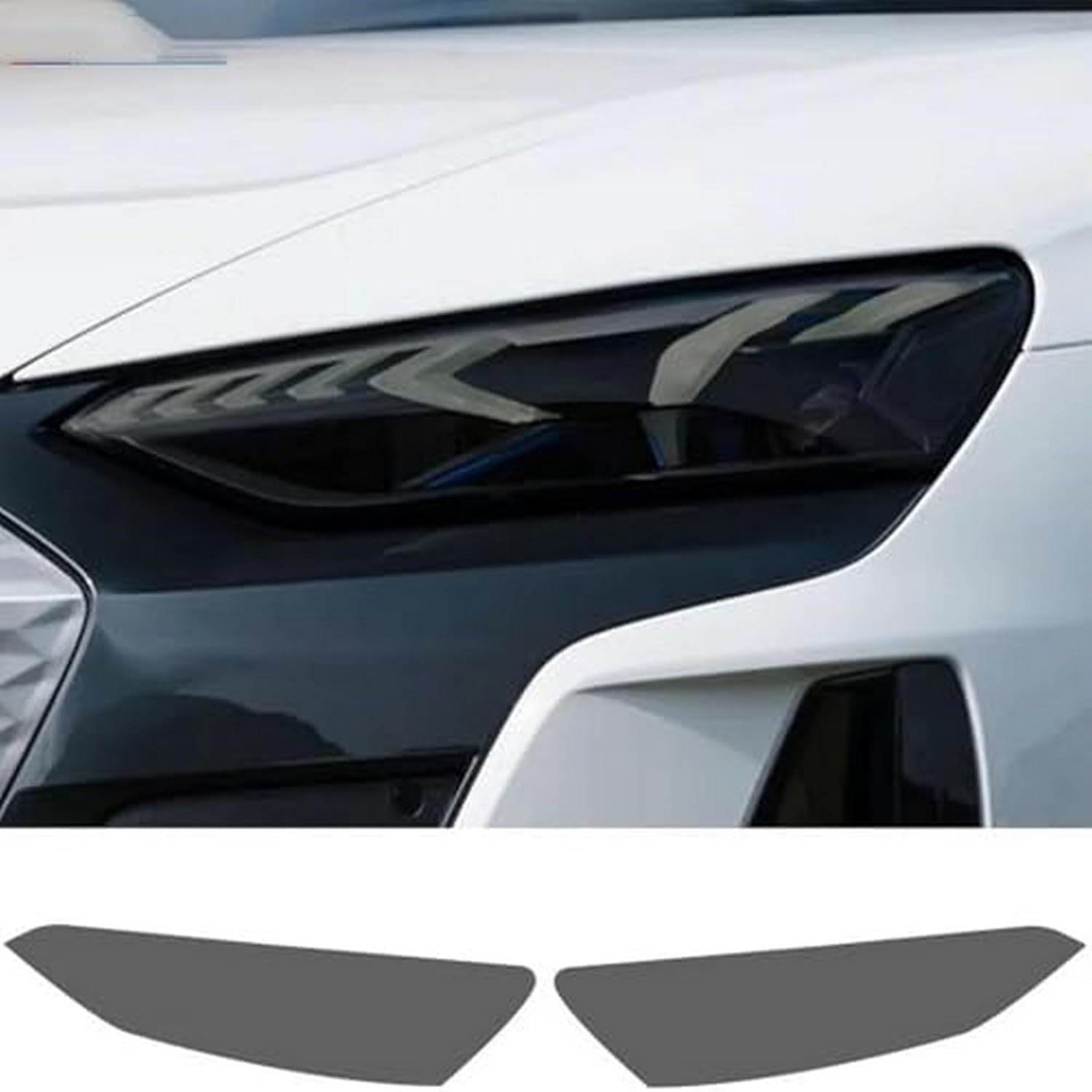 SamLng Car Front Light Film for Audi for Etron Gt Rs Quattro 2021 2022 Front Light Transparent Smoked TPU Sticker Car Headlight Protective Film