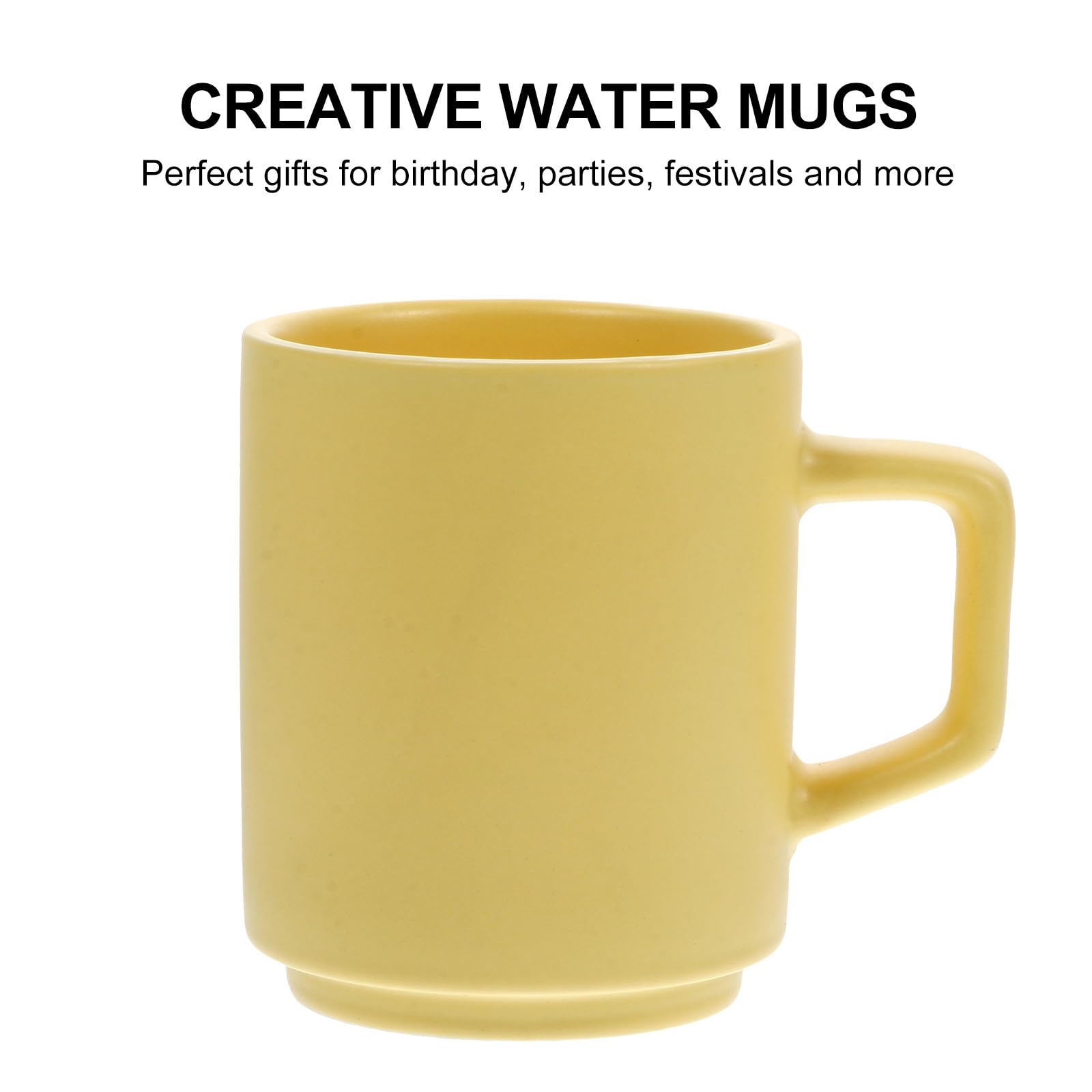 Set 5 Tazze da Caffè in Ceramica Creative Manico, Resistenti a Bassa Assorbimento D'acqua, Perfette per Colazione e Bevande Calde