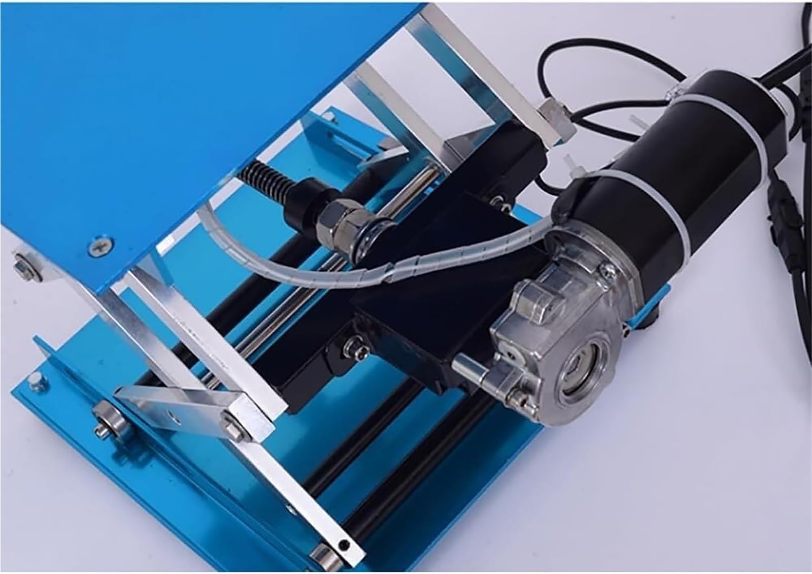 Piattaforma di sollevamento elettrica a forbice, altezza regolabile 90-365 mm, capacità di carico 30 kg, tavolo elevatore elettrico portatile per laboratorio e uso industriale