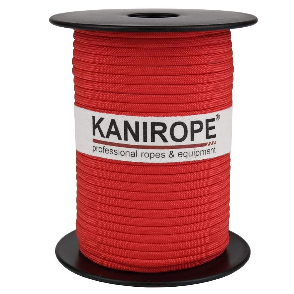 Kanirope® Paracord XPRO ø 3,8 mm 50 m czerwony 32-krotnie pleciony