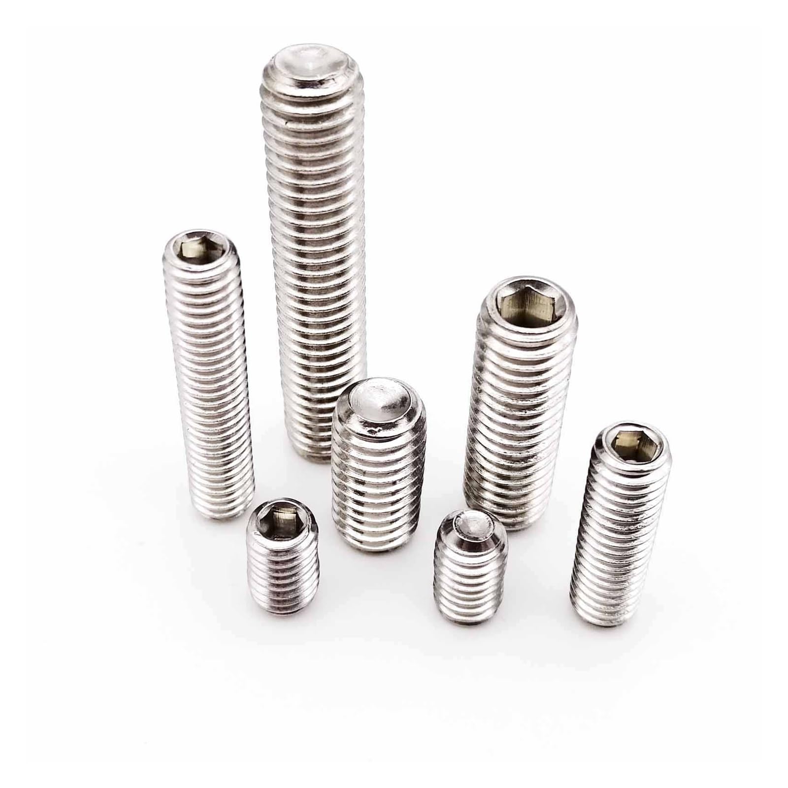 5/50 Pz M2 M2.5 M3 M4 M5 M6 M8 DIN916 A2 304 In Acciaio Inox - Foto 8