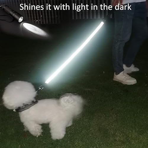 Miniatura 8 de Mycicy Correa de cuerda para perro, correa reflectante de 234610 pies, correa de entrenamiento para perros grandes y medianos y pequeños (rosa, 2