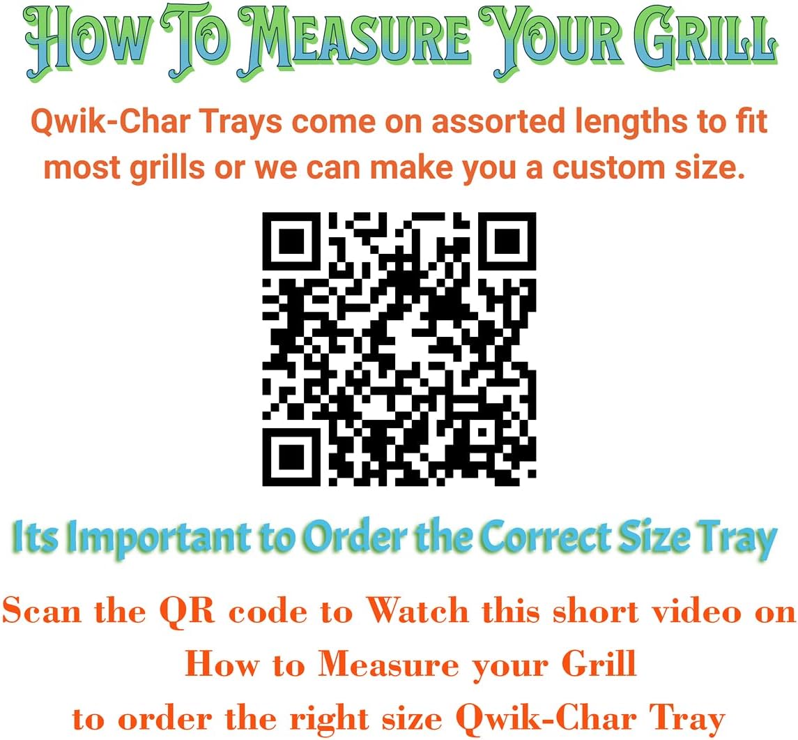 Generic (16-1/4 inch) Qwik-Char Charcoal and Smoker Tray Choose from Multiple Sizes to fit Most Gas Grills. Please Measure Your Grill Grate and Choose The Correct Size Below., stainless steel