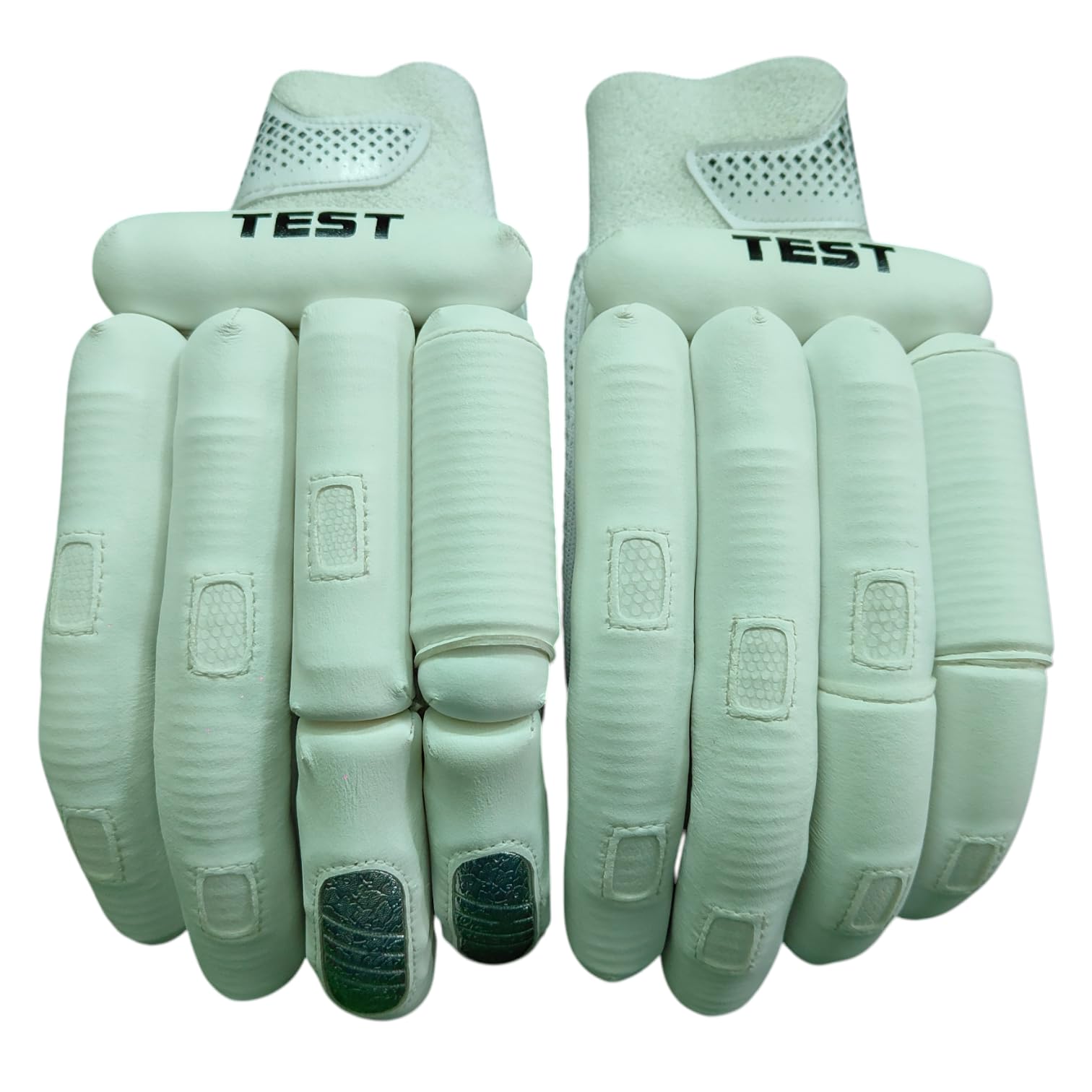 SL Test White Cricket Batting Gloves Levlon Leather Designed for Professional Play (Youth LH)-image-10