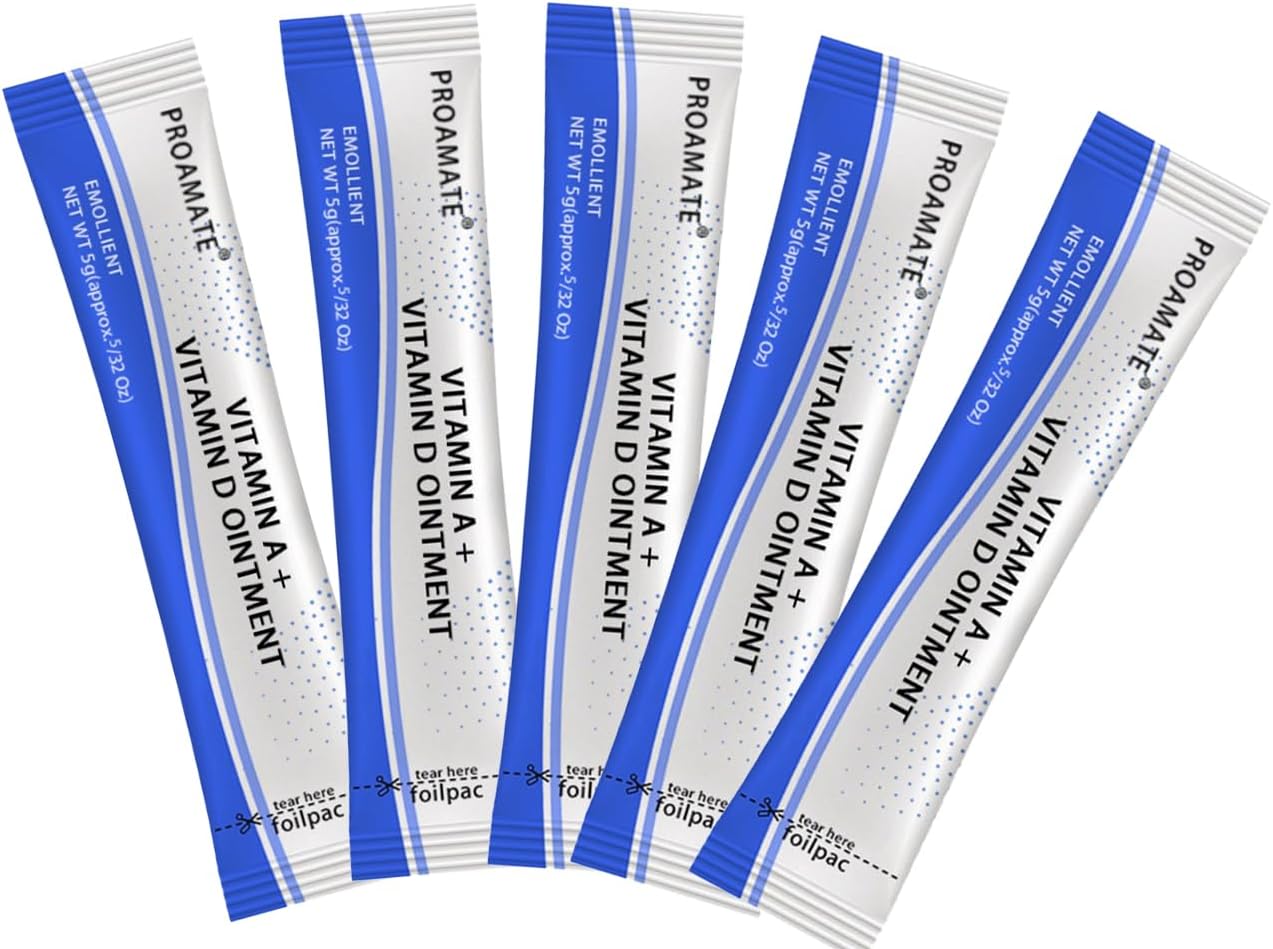 Proamate Tattoo Cream Scar Repair Gel, Microblading Aftercare Ointment Vitamin A&D Anti Scar Tattoo Aftercare Cream for Makeup Microblading and Tattoo Healing Supplies (White 10 PCS/Pack)